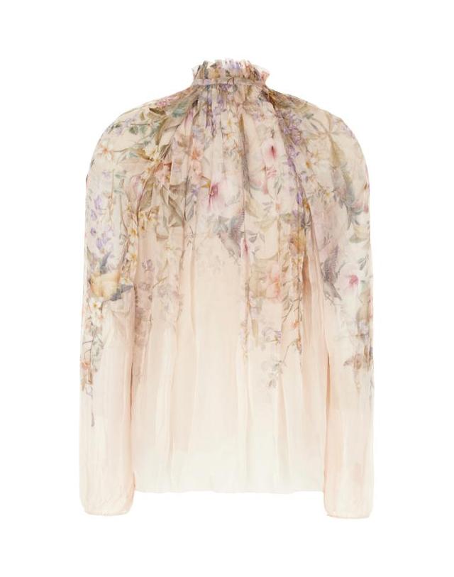 짐머만 [해외직구] 26SS 짐머만 블라우스 0991TC261 CRMAV CREAM AVIARY 착용컷