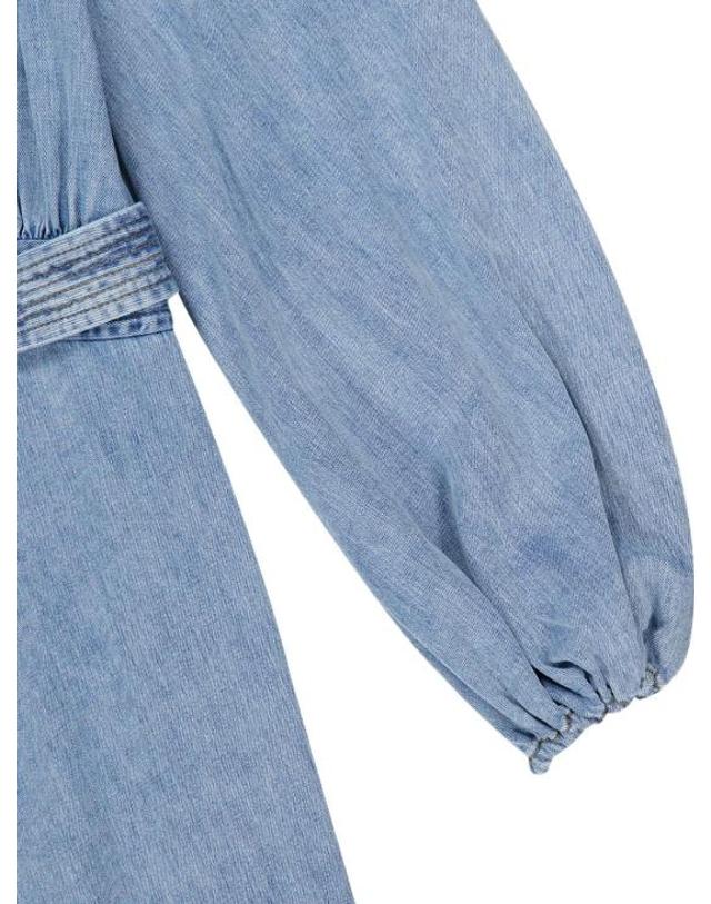 짐머만 [해외직구] 26FW 짐머만 롱 원피스 7266DSS262SKYLK CLEAR BLUE 착용컷