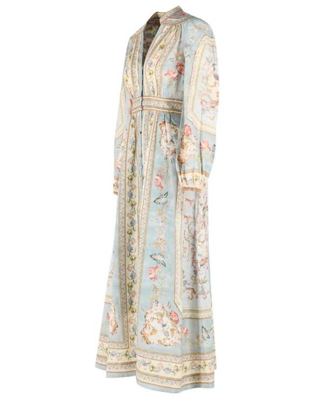 짐머만 [해외직구] 26FW 짐머만 미디 원피스 3501DSS264BLUE TAPESTRY FLORAL Light Blue 착용컷