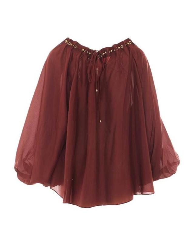 짐머만 [해외직구] 26SS 짐머만 블라우스 8428TSS261MER RED 착용컷