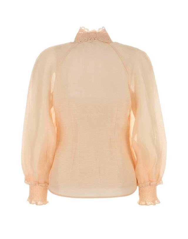 짐머만 [해외직구] 26SS 짐머만 블라우스 7121TC261 PEH Pink 착용컷
