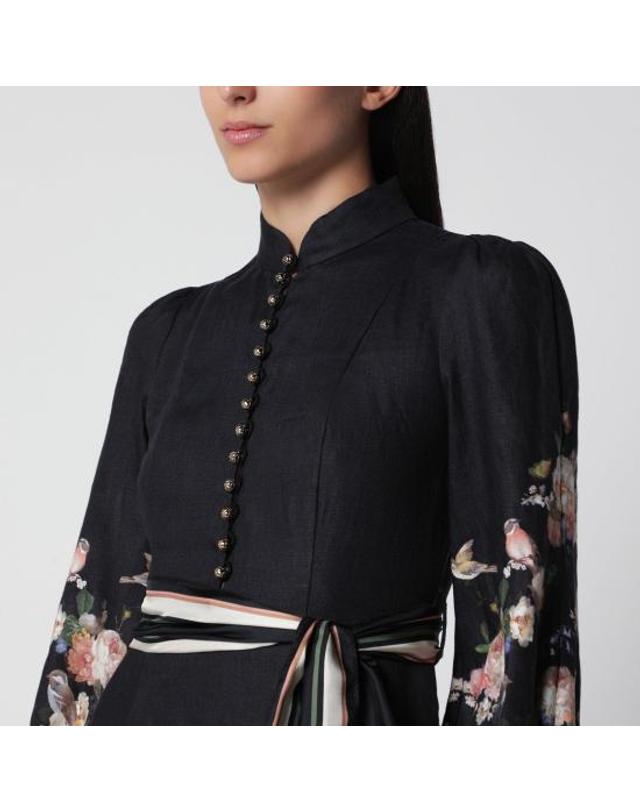 짐머만 [해외직구] 26FW 짐머만 미디 원피스 9143DF261LI BB BLACK 착용컷