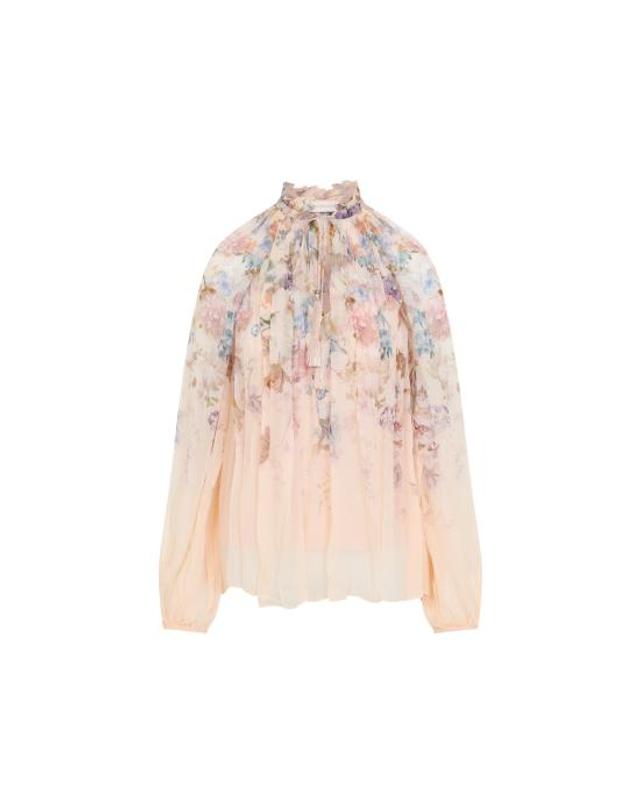 짐머만 [해외직구] 26FW 짐머만 블라우스 0991TF261 PEFL PEACH FLORAL 착용컷