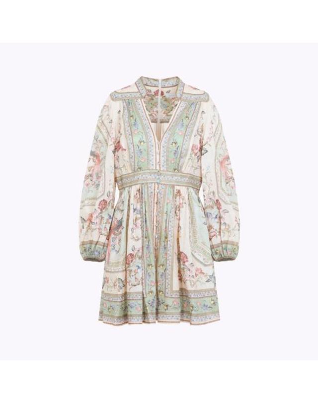 짐머만 [해외직구] 26FW 짐머만 숏 원피스 0932DSS264 SAGE TAPESTRY FLORAL 착용컷