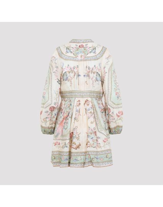 짐머만 [해외직구] 26FW 짐머만 숏 원피스 0932DSS264 SAGE TAPESTRY FLORAL 착용컷