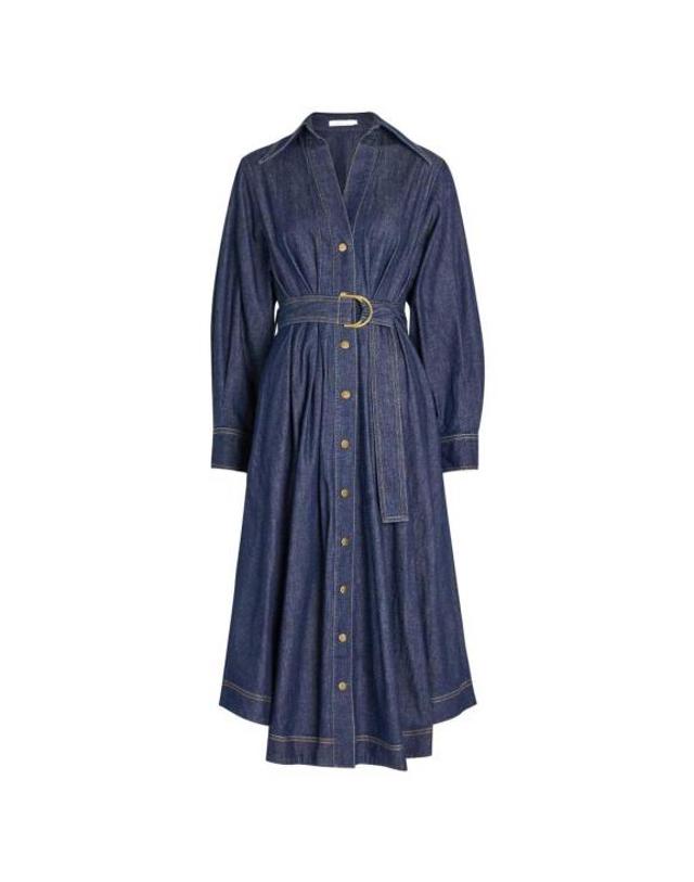 짐머만 [해외직구] 26FW 짐머만 롱 스커트 0521DF26RHABLHARBOURBLUE 착용컷