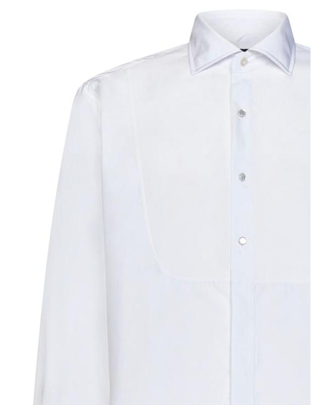 라르디니 [해외직구] 24FW 라르디니 긴팔 셔츠 EPQUARTOCNC2025P 105A White 착용컷