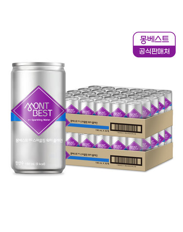 몽베스트 탄산수 플레인 190mLx60캔