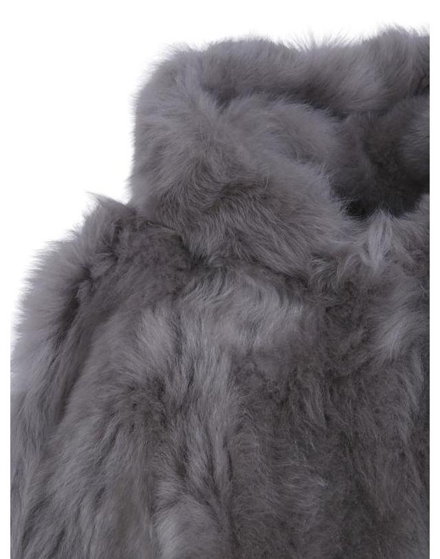 블랑샤 [해외직구] 26FW 블랑샤 무스탕 26069301 DOVE GREY 착용컷