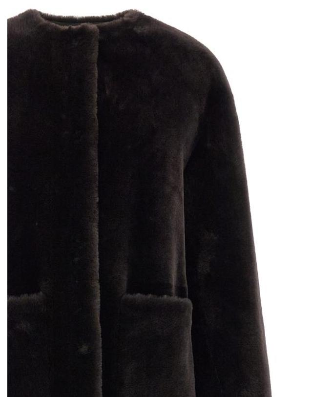 블랑샤 [해외직구] 26FW 블랑샤 코트 BL339678BM BROWN 착용컷