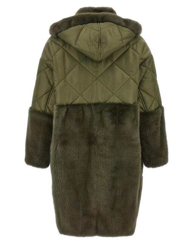 블랑샤 [해외직구] 24FW 블랑샤 패딩 BL291188BM GREEN 착용컷