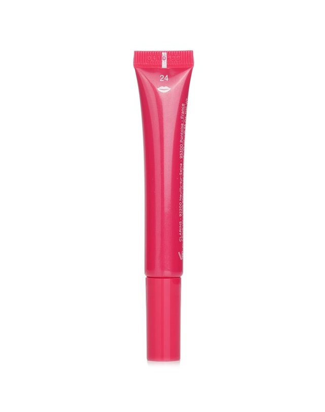 클라란스 클라랑스 클라랑스 립 퍼펙터 # 24 푹시아 글로우 12ml 착용컷