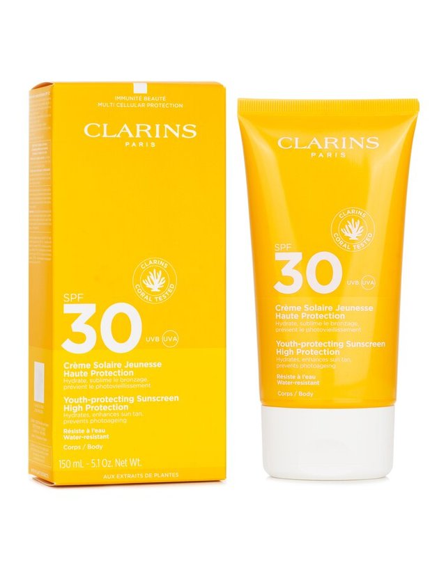 클라란스 클라랑스 클라랑스 유스 선 크림 하이 프로텍션 S 30 150ml 착용컷