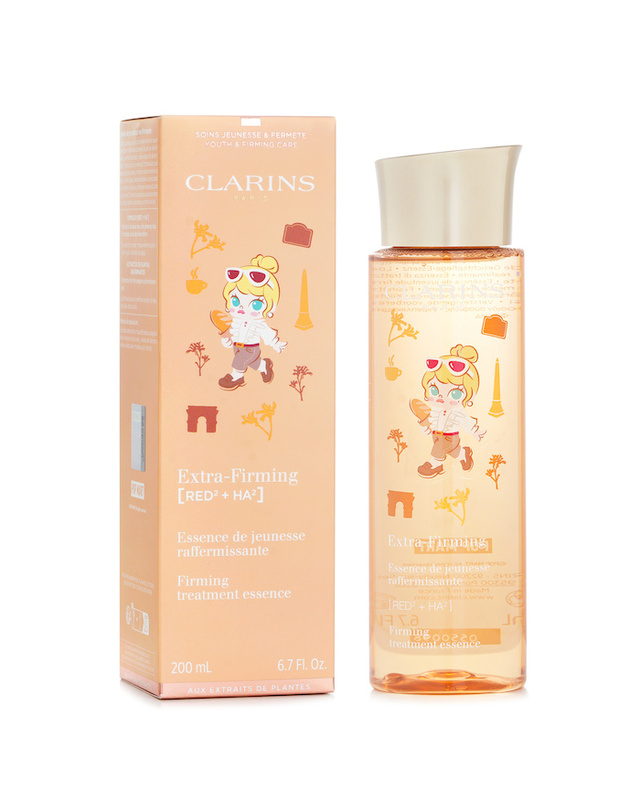 클라란스 클라랑스 클라랑스 엑스트라 퍼밍 트리트먼트 에센스 POP MART 리미티드 에디션 200ml 착용컷