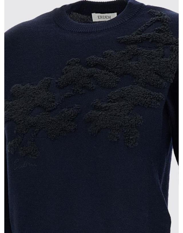 에르뎀 [해외직구] 26FW 에르뎀 스웨터 PF26KT6430064400 MIDNIGHT Blue 착용컷