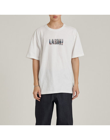 [LAB101] 그래픽 로고 아트웍 티셔츠 (WHITE)