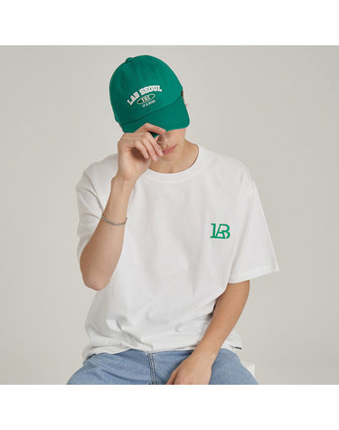 [LAB101] 레터링 로고 워싱 볼캡 (GREEN)
