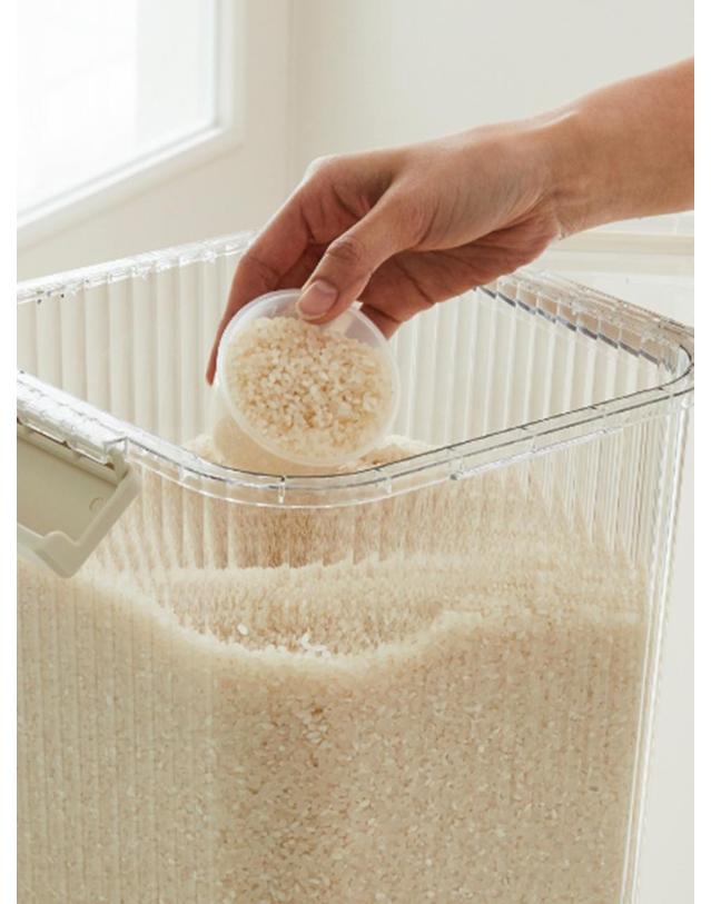 한샘 한샘 클리어 쌀통 (5kg/10kg) 착용컷
