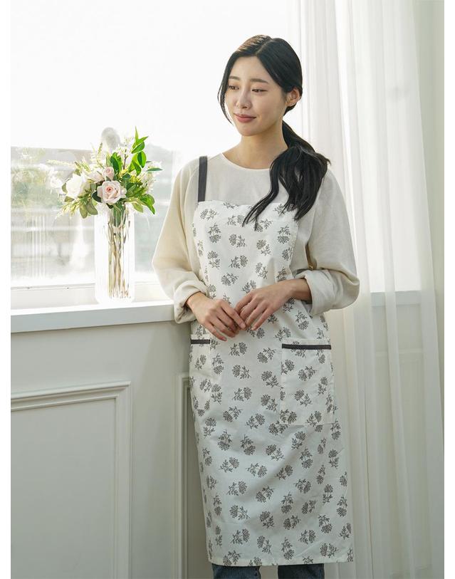 한샘 한샘 플라워 생활방수 앞치마 착용컷