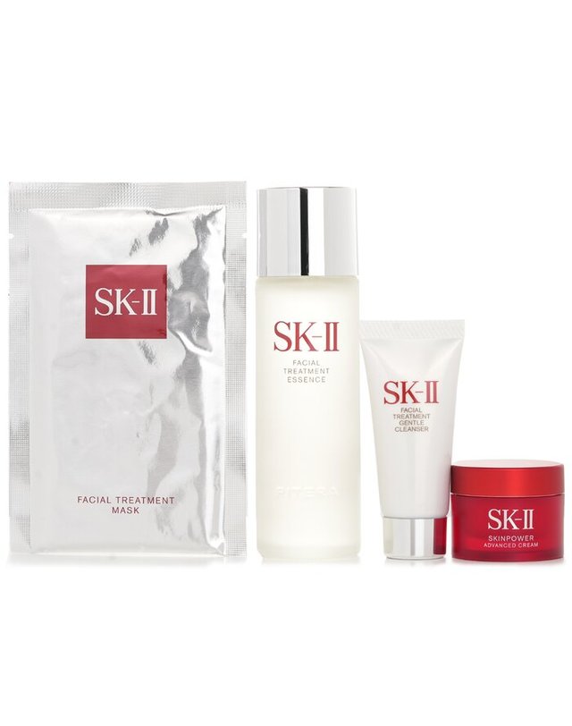 에스케이투 SKII,SK2 피테라 기프트 세트 셀러 체험 키트: 페이셜 트리트먼트 에식스 75ml+페이셜 트리트먼트 클렌저 20g+R.N.A 파워 라디칼 크림 15g+ F 착용컷