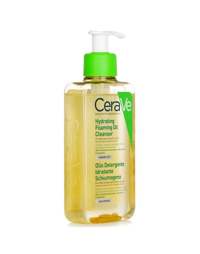 세라비 세라비 하이드레이팅 포밍 오일 클렌저 236ml 착용컷
