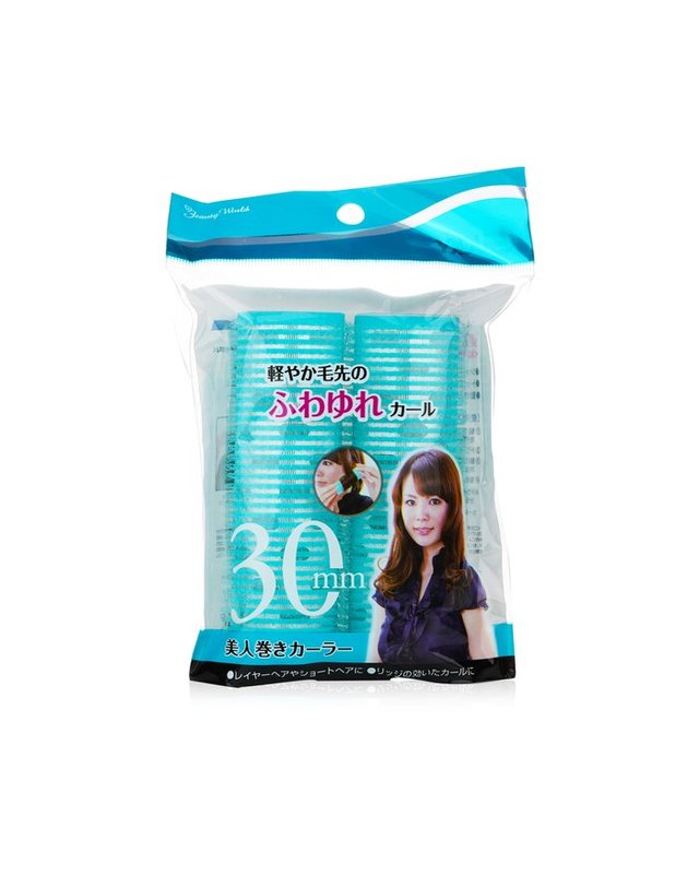 럭키 트렌디 럭키 트렌디 벨크로 알루미늄 롤러, 30mm, 블루 2pcs 착용컷