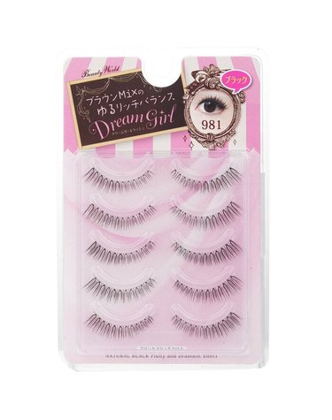 뷰티 월드 드림걸 나일론 아이래쉬  # 981 블랙 5pairs