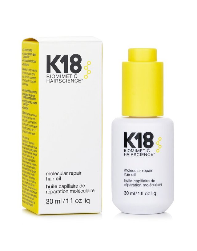 케이18 K18 몰레큘러 헤어 오일 30ml 착용컷