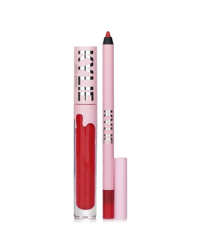 카일리 바이 카일리 제너 카일리 바이 카일리 제너 벨벳 립 키트: 벨벳 리퀴드 립스틱 3ml + 립라이너 1.1g # 405 레드벨벳 2pcs 착용컷