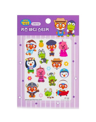 에이프릴 코리아 뽀로로 바디스티커 뽀로로 바디 스티커  # PT02 1pc