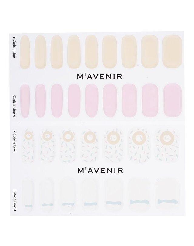 마베니르 마베니르 네일 스티커 다양한 색상 Nail Sticker Assorted Colour # Sugar Glaze Nail MHA00085 / 026903 Exp. Date 22 Nov 2025 32pcs 착용컷