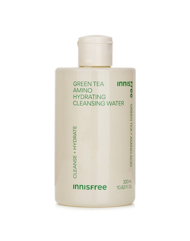 이니스프리 이니스프리 그린티 녹차 아미노 히드레이팅 클렌징 워터 320ml 착용컷