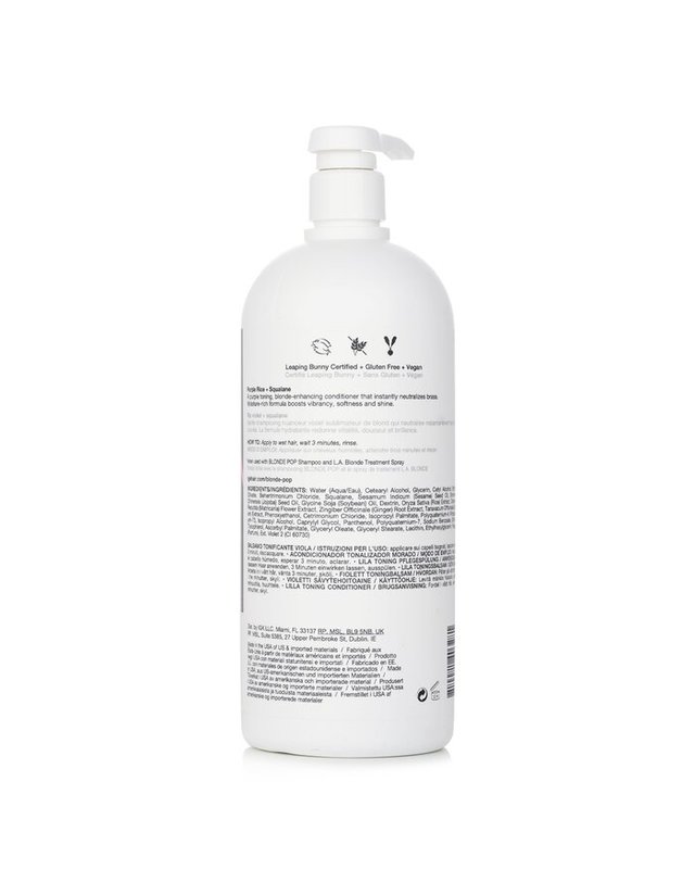 아이지케이 IGK 블론드 팝 퍼플 토닝 컨디셔너 1000ml 착용컷