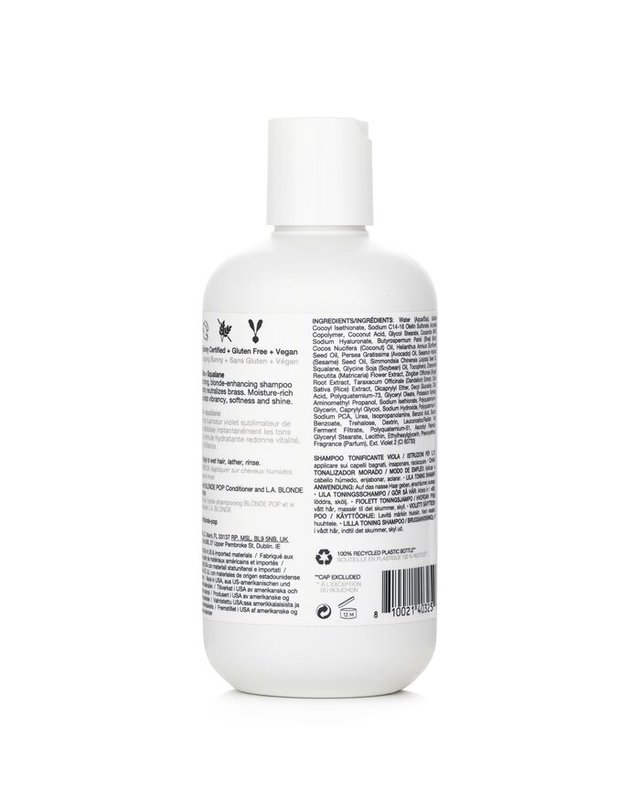 아이지케이 IGK 블론드 팝 퍼플 토닝 샴푸 236ml 착용컷