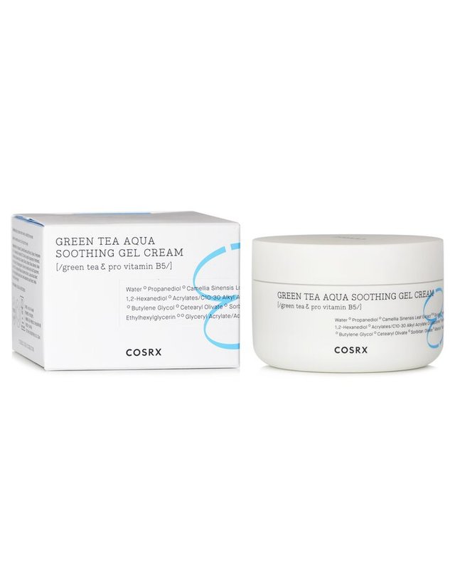 코스알엑스 코스알엑스 하이드리움 그린티 아쿠아 수딩 젤 크림 50ml 착용컷