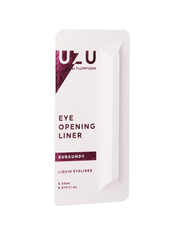 우즈 UZU 아이오프닝 라이너 # 버건디 0.55ml 착용컷