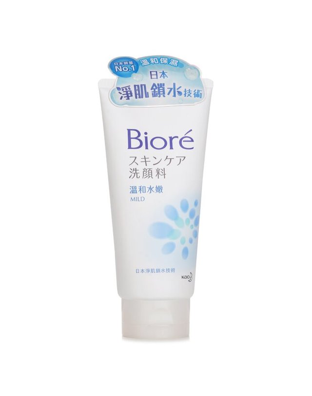비오레 비오레 비오레 페이셜 폼 마일드 100g 착용컷