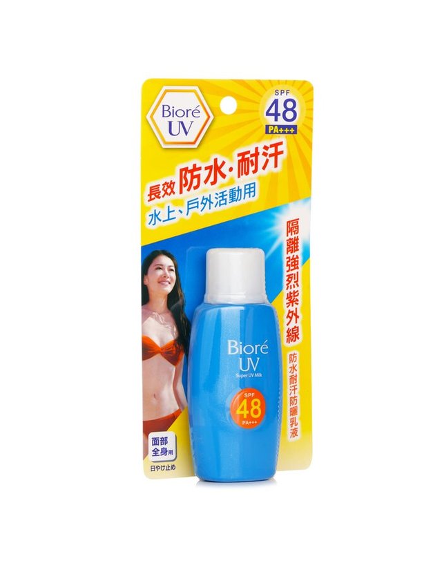 비오레 비오레 슈퍼 U-V 케어 밀크 SF48 50ml 착용컷
