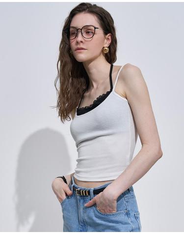 [캡내장] 레이스 여름 레이어드 나시 LN08TO101