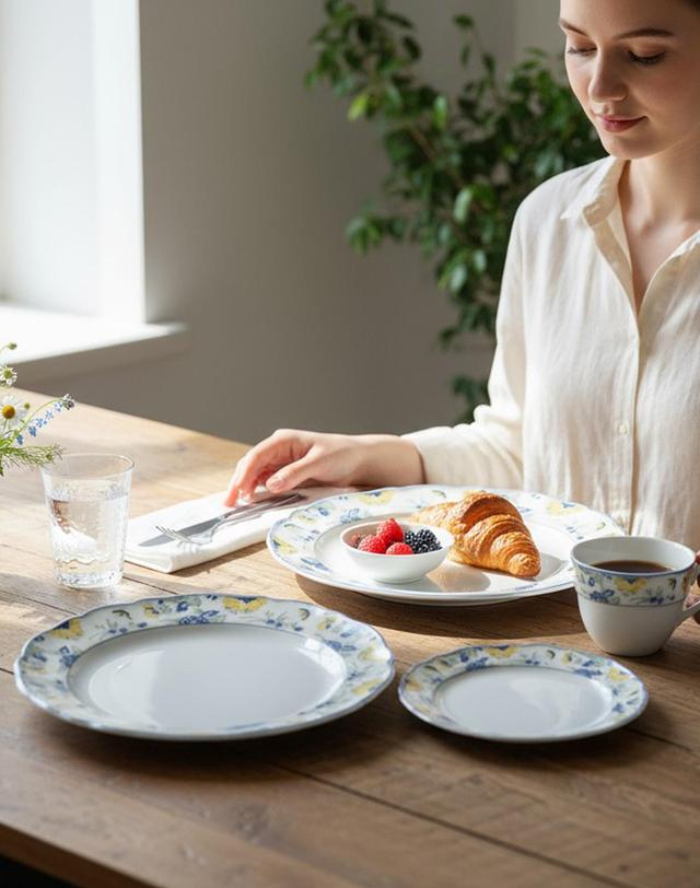 후첸로이터 후첸로이터 파피용 빵 플레이트 브레드 접시 (미니 앞접시) 17cm 1P 착용컷