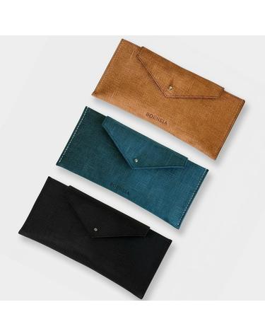 핸드메이드 지폐 현금지갑 이태리 그리드 가죽 이니셜 각인 여행 골프 라운딩 3color