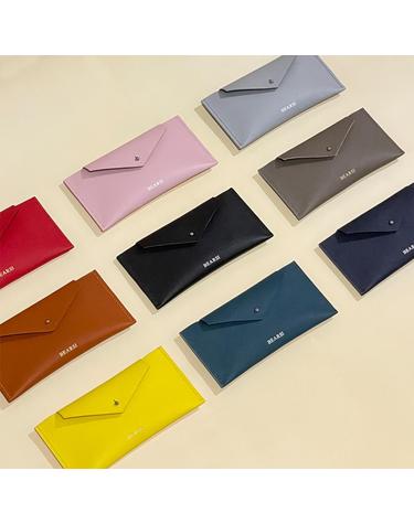 핸드메이드 지폐 현금지갑 엡송 가죽 이니셜 여행 골프 내기 라운딩 14color