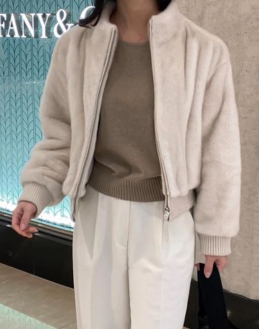준퍼 루체 밍크자켓