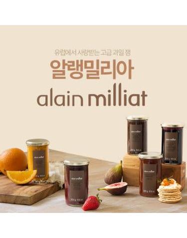 [본사직영] 알랭밀리아 수제 과일 잼 300g 5종 (살구/ 딸기/ 블랙커런트/ 무화과/ 오렌지)