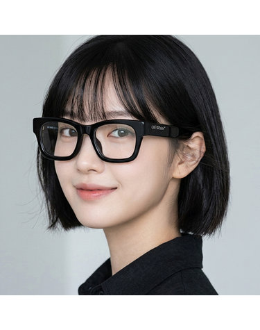 오프화이트 안경테 OERJ078 1000 명품 스퀘어 두꺼운 뿔테 남자 여자