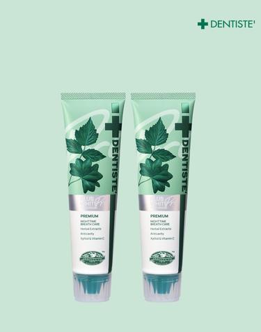 덴티스테 플러스화이트 프로 불소 휴대용치약 60g 2개 구취 충치케어