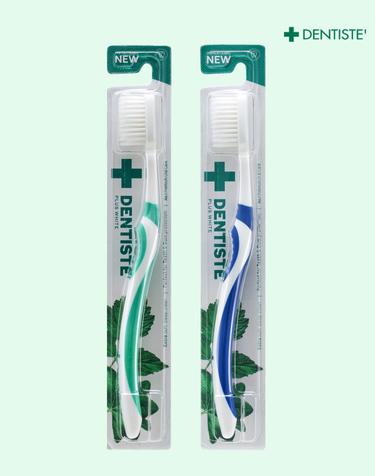 덴티스테 이중미세모 칫솔 색상랜덤 2개