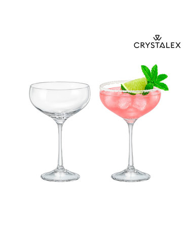 [크리스탈렉스] 프랄린 낮은 샴페인잔 클리어 (180ml) 2p
