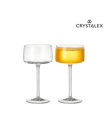 [크리스탈렉스] 알렉스 낮은 샴페인잔 (220ml) 2p