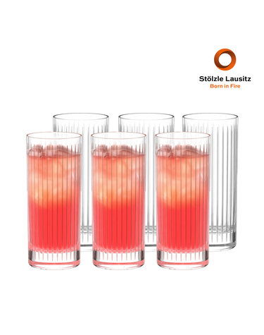 [스토즐] 뉴욕바 소호 크리스탈 롱주스잔 (380ml) 6p